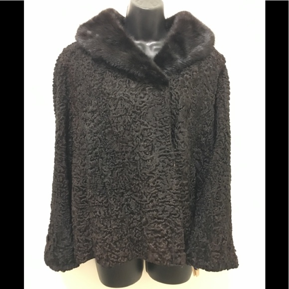 Vintage Lamb & Mink Jacket EUC Small - Picture 2 of 7